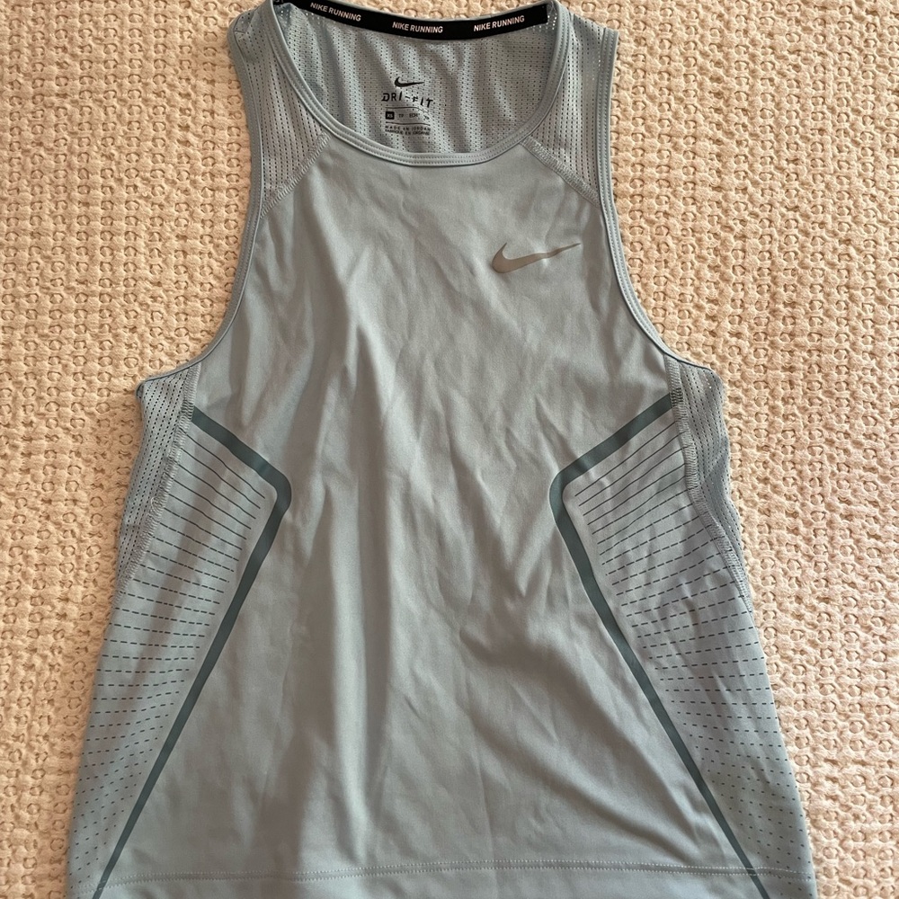 Nike Light Blue Running Tank Top